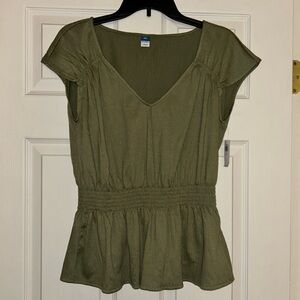 Old Navy Olive Green Blouse